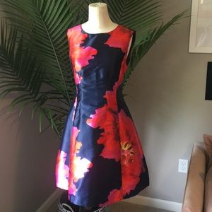 Vibrant Watercolor Floral Dress NWT